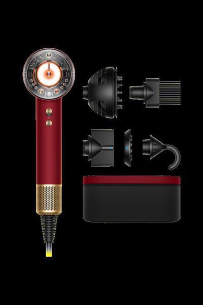 Dyson Supersonic Nural Red Velvet/Gold (з кейсом) 3443 фото