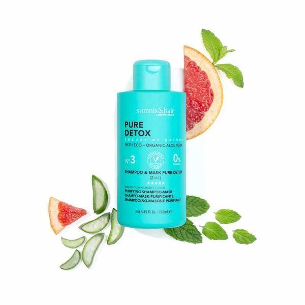 Somnis&Hair Шампунь-маска для всіх типів волосся PURE DETOX SHAMPOO & MASK 4255 фото