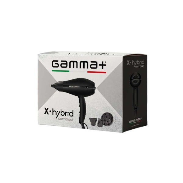 GAMMA+ Фен X-HYBRID COMPACT Black 1493 фото